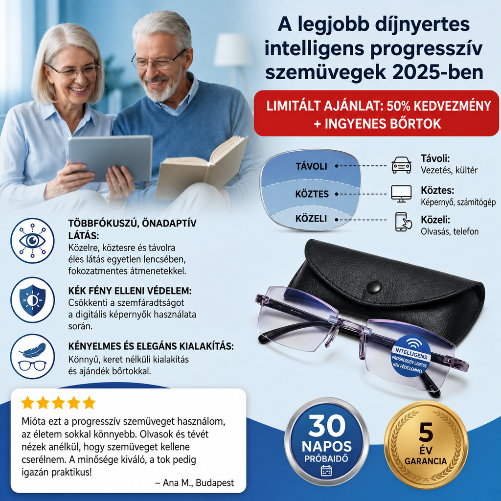 2X1 - OptiFlex™ Intelligens Progresszív Szemüveg