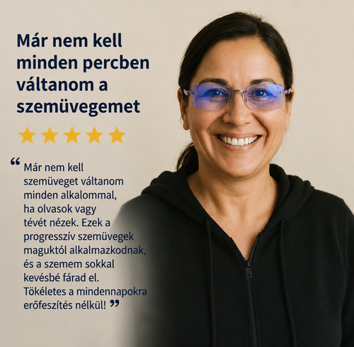 2X1 - OptiFlex™ Intelligens Progresszív Szemüveg